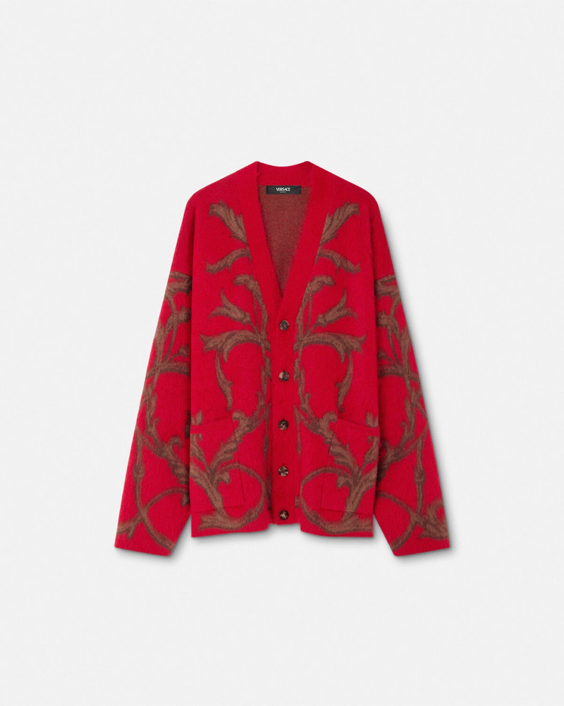 Acanthus Leaves Mohair-Blend Cardigan 1