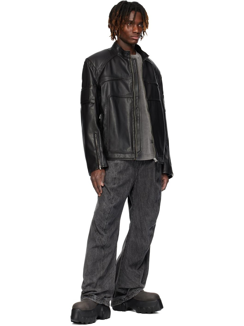 JUUN.J Juun. J Black Rider Faux-Leather Jacket outlook