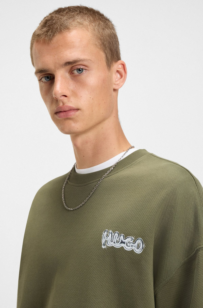 LOGO-PRINT SWEATSHIRT IN COTTON TERRY 3