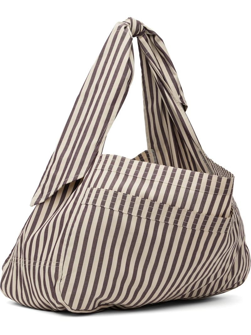 SC103 Taupe & Off-White Cocoon Sac Bag outlook