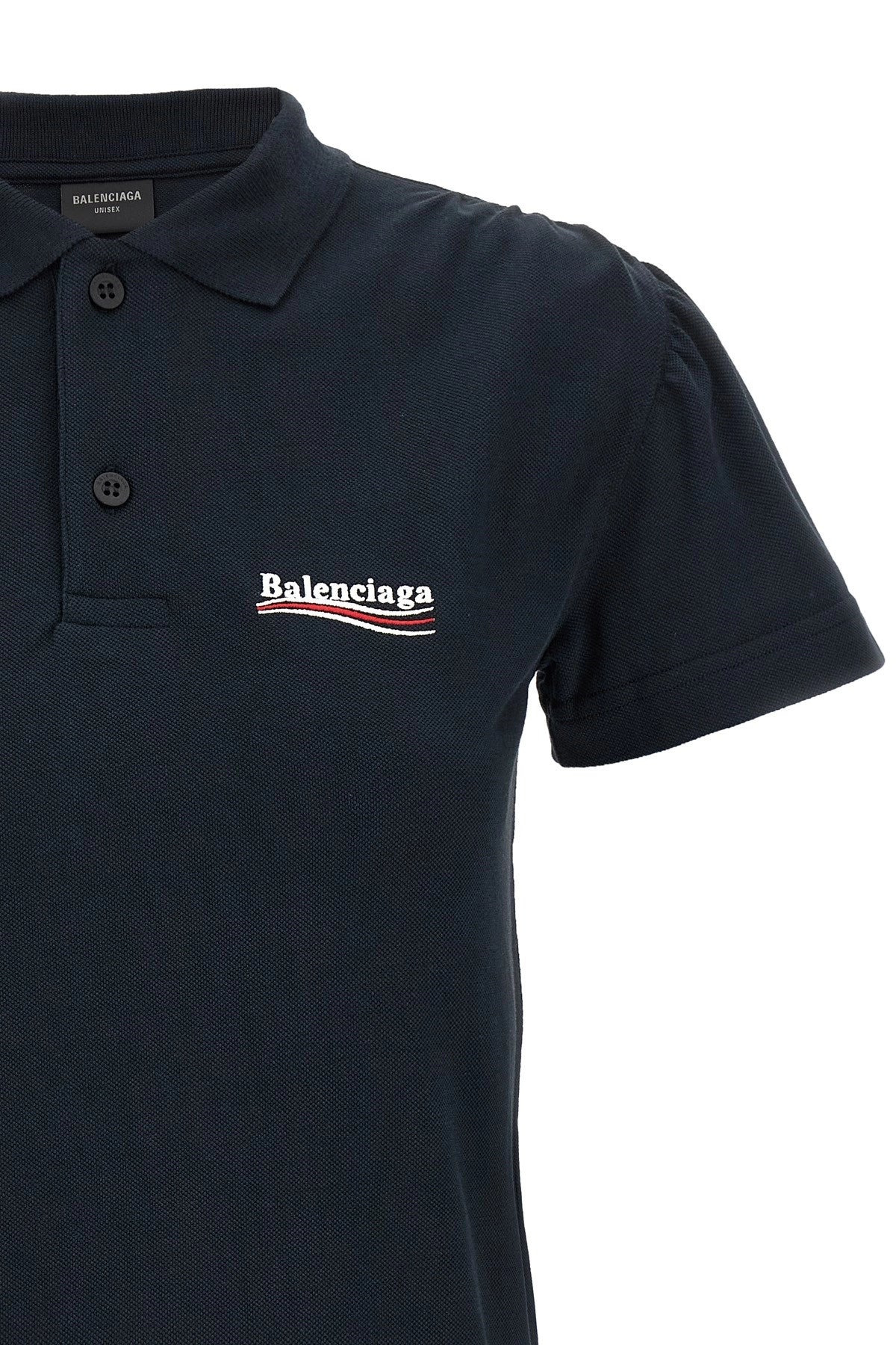 Balenciaga Women Logo Embroidery Polo Shirt - 3