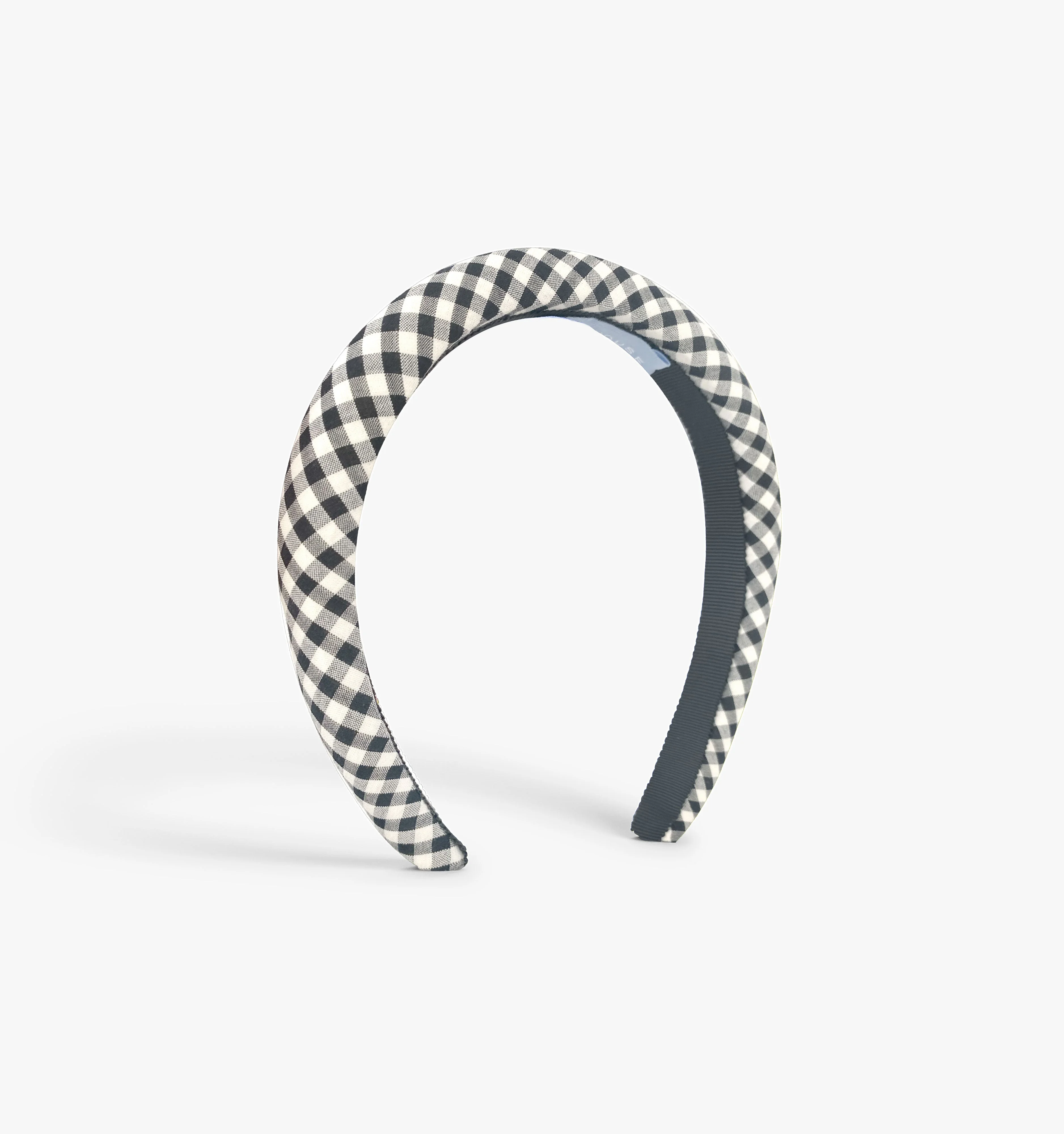 The Cleo Headband - Black/Sand Gingham - 1