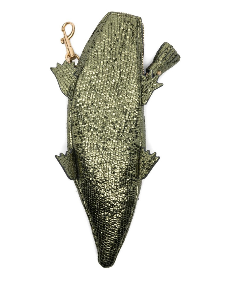 Anya Hindmarch crocodile-shape coin pouch outlook