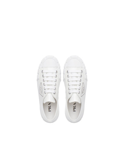 Prada Wheel patent leather sneakers with vulcanized rubber sole outlook