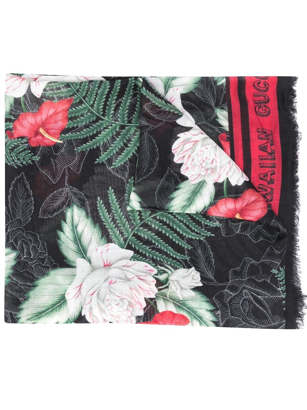 Hawaiian print shawl - 1