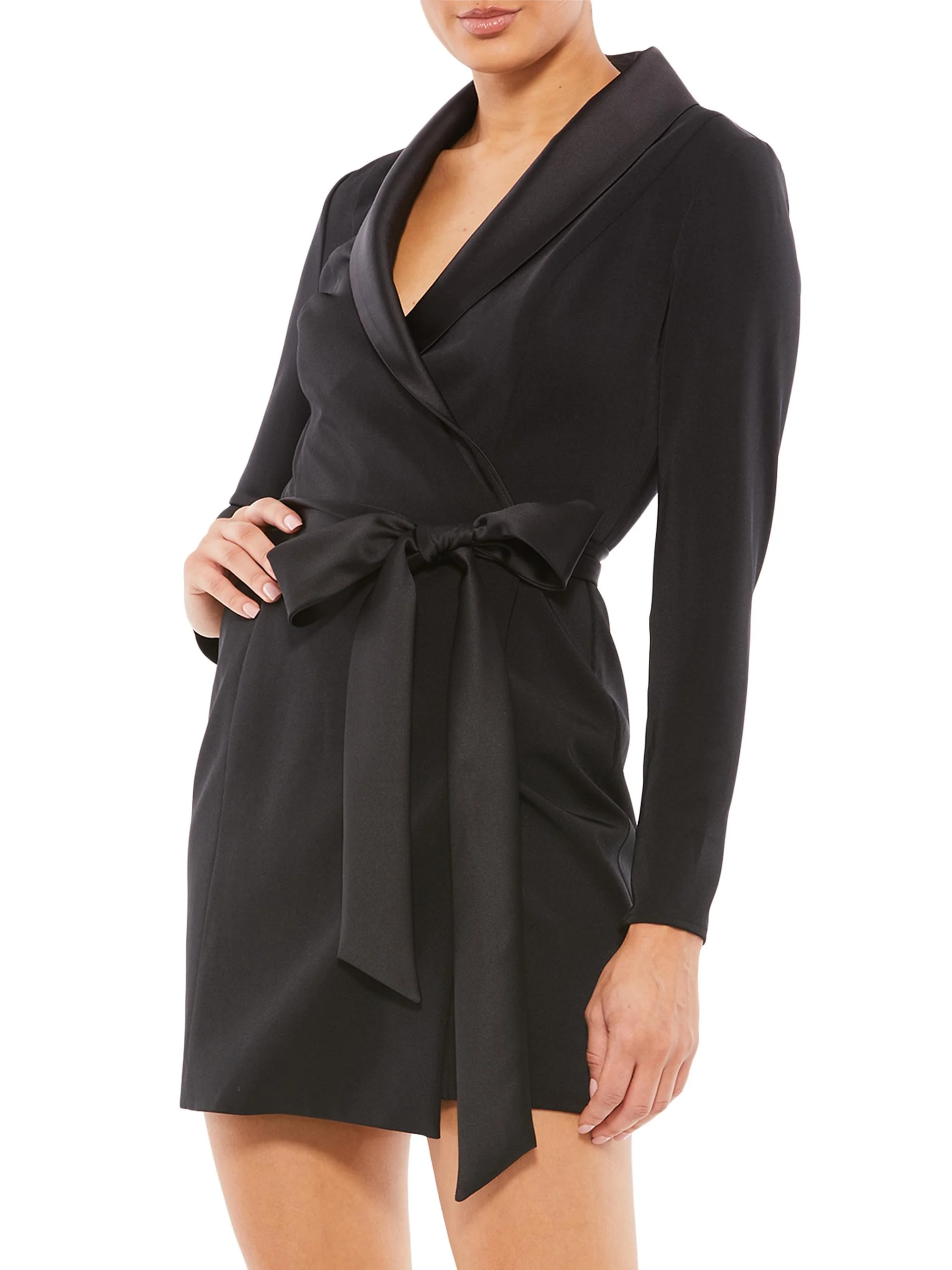 Women's Ieena Tuxedo Mini Dress - Black - 1