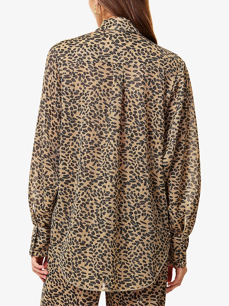 Animalier Long-Sleeve Woven Shirt - 4