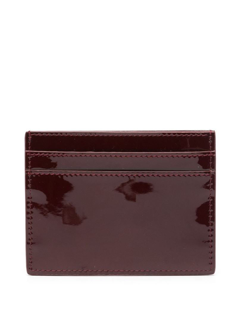 SAINT LAURENT patent-leather cardholder outlook