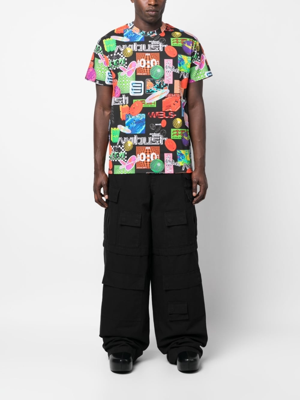 logo-print cotton T-shirt - 2