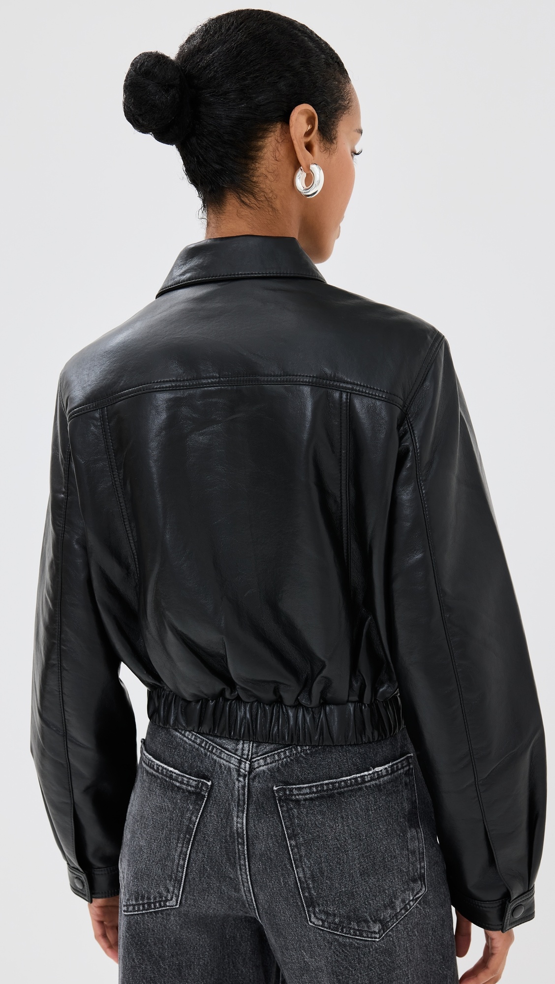 Essie Recycled Leather Cropped Jacket - 2