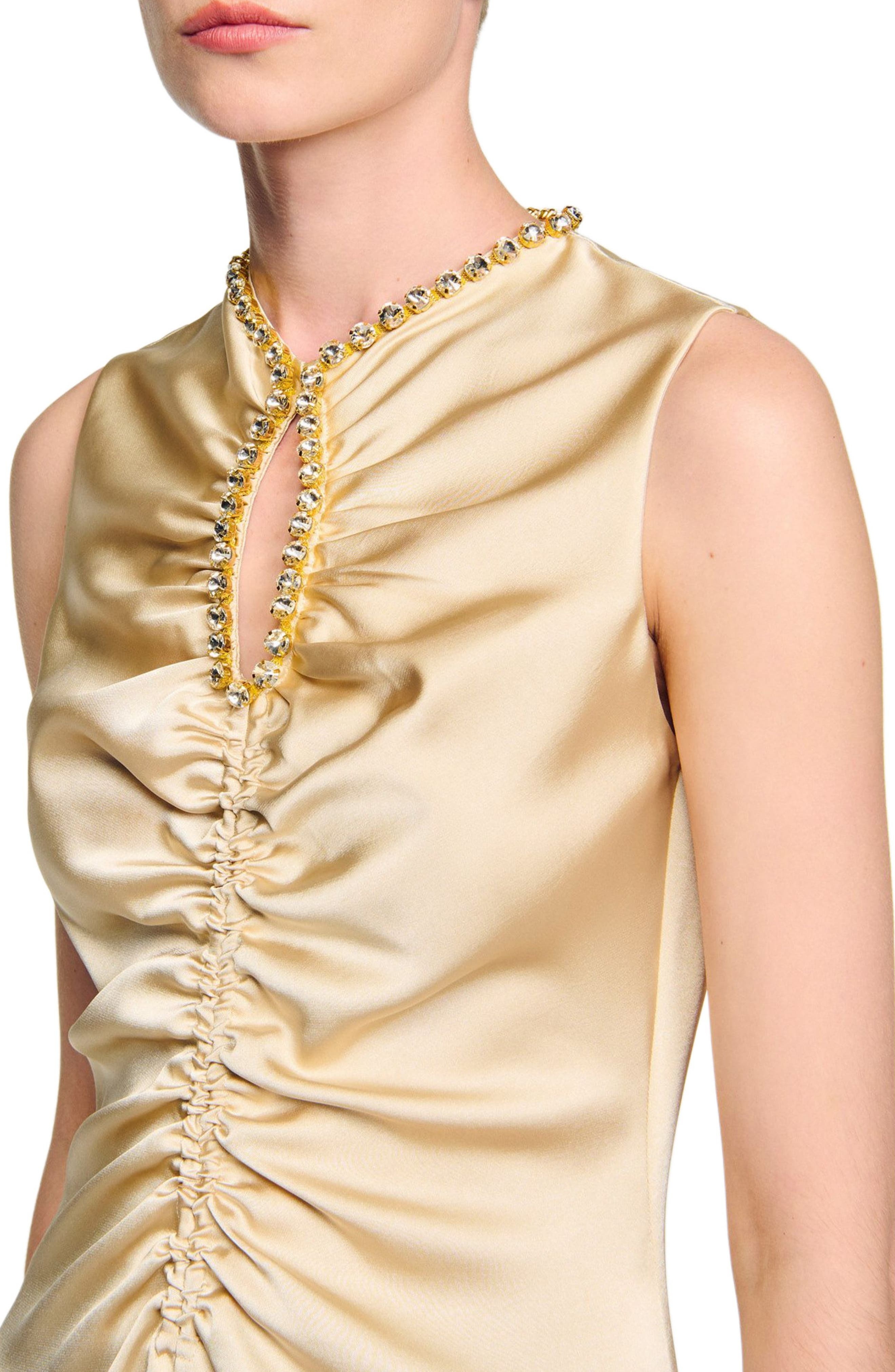 SANDRO Rhinestone midi dress at Nordstrom - 5