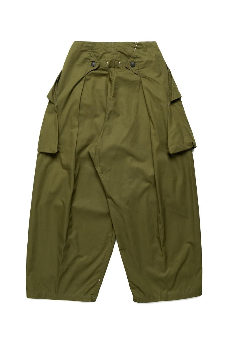 Kapital Combed Gabergine AOZAI Cargo Pants - Khaki outlook