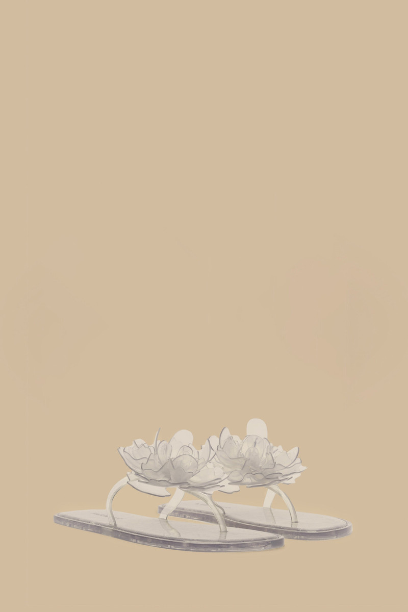 FARM RIO Ivory Flower Jelly Flat Sandal outlook