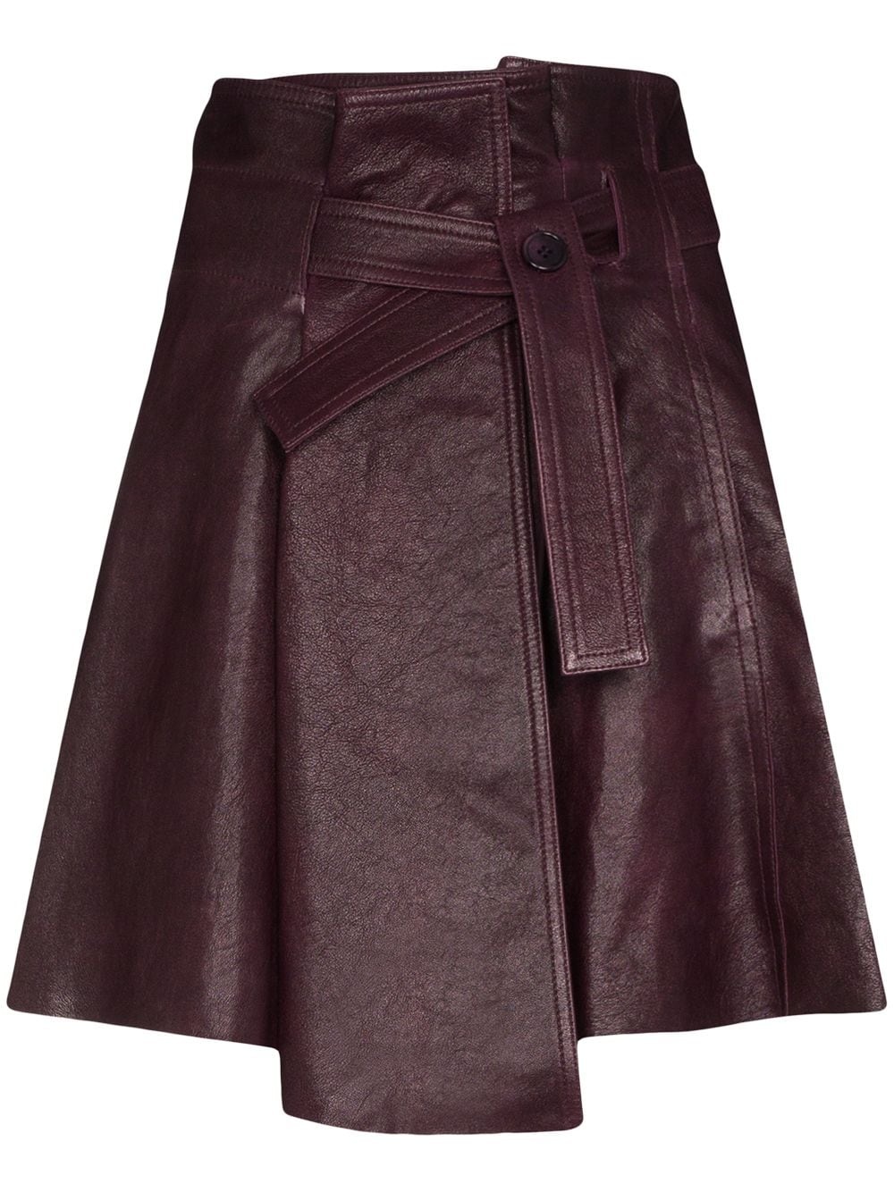 tie belt mini skirt - 1