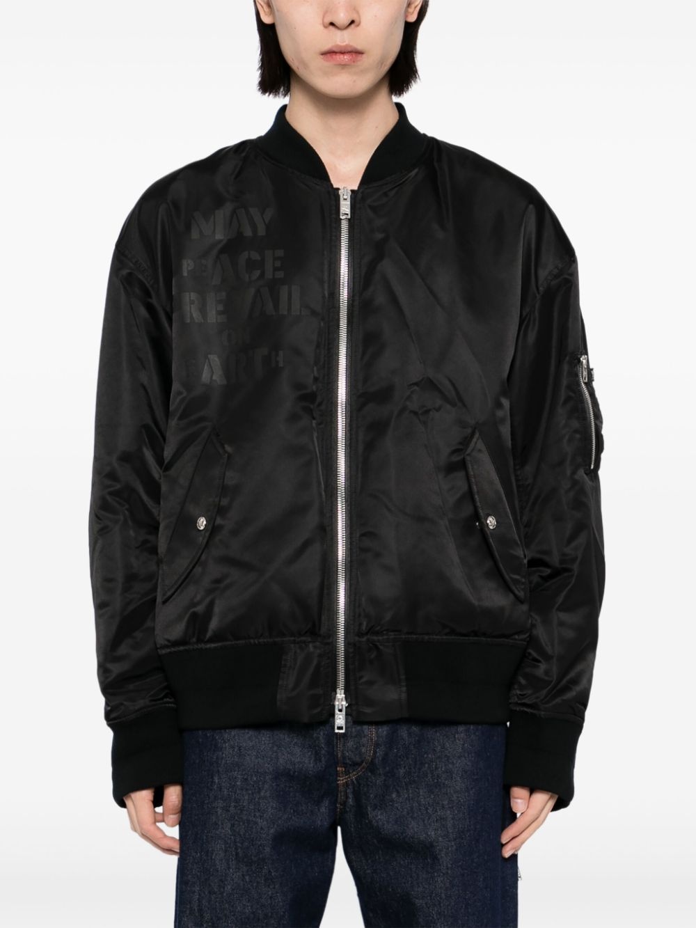 zip-up bomber jacket - 4