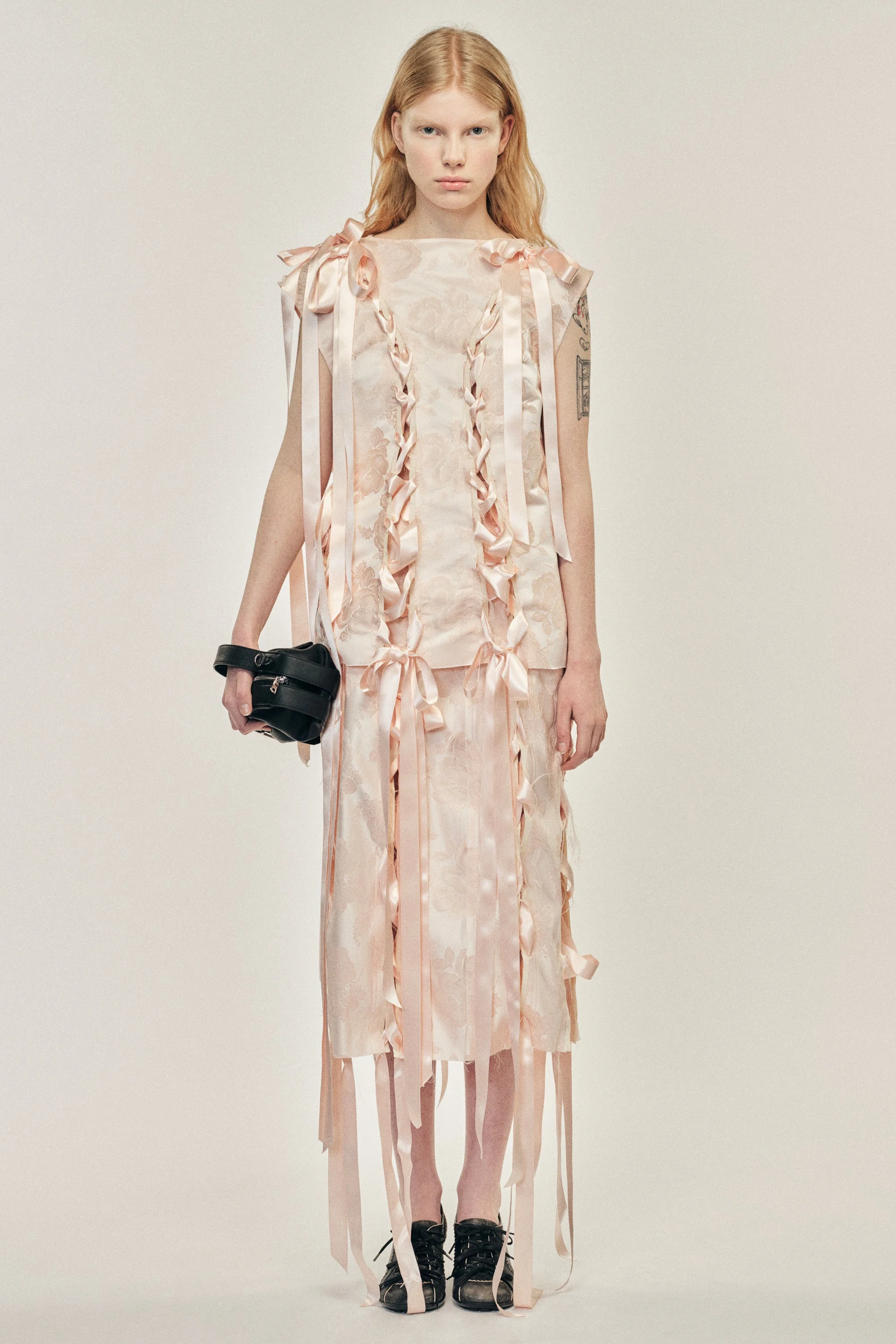 Unraveling Ribbon Brocade Top - 1