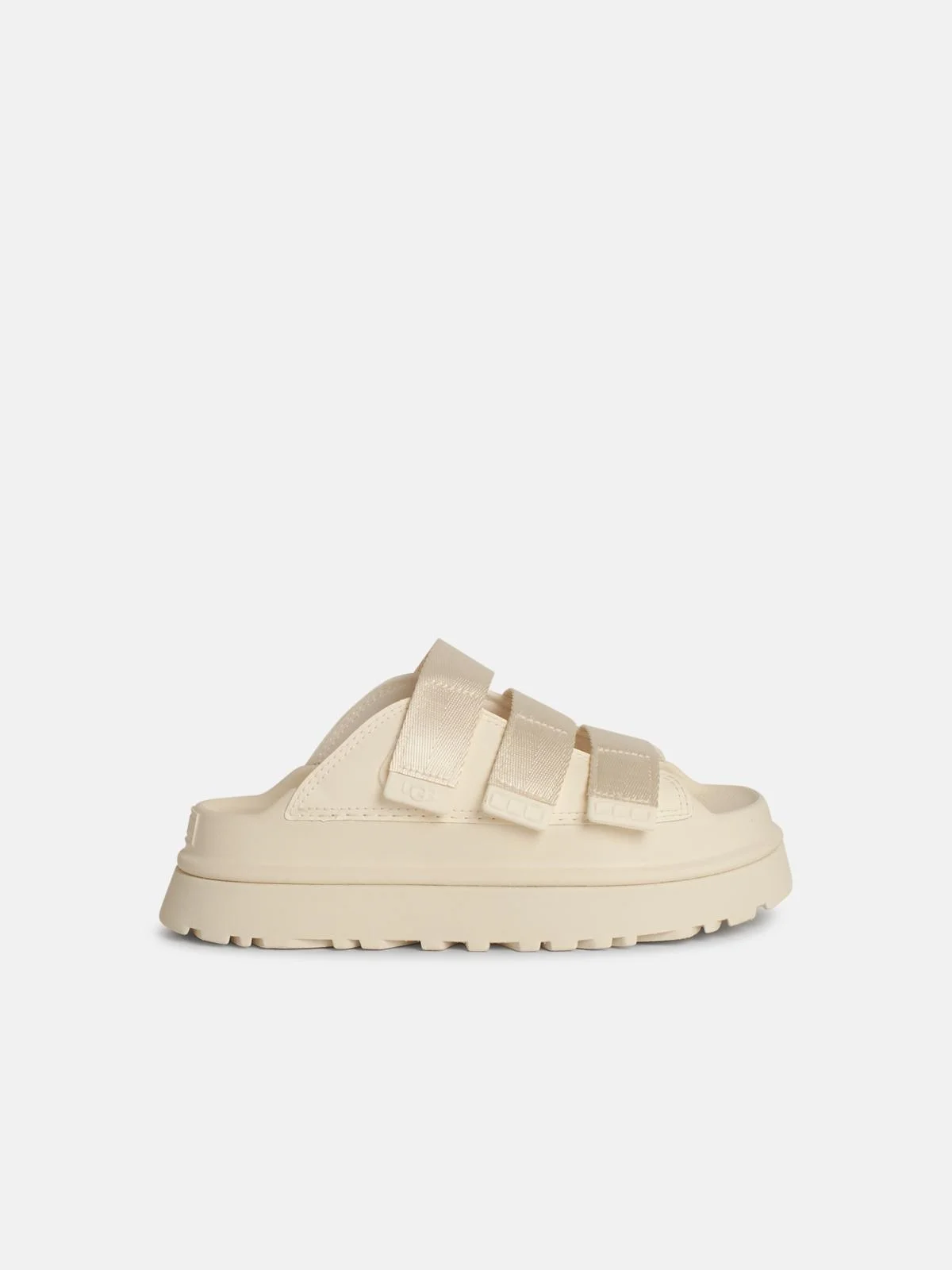 'GOLDENGLOW' IVORY FABRIC BLEND SLIPPERS - 1