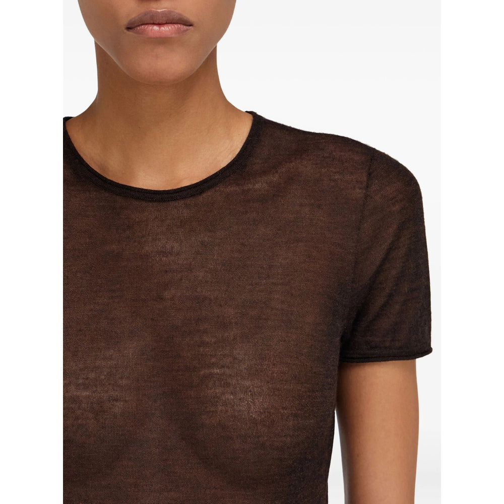 Ferragamo Brown Tops - T-Shirts & Jerseys Women - 5