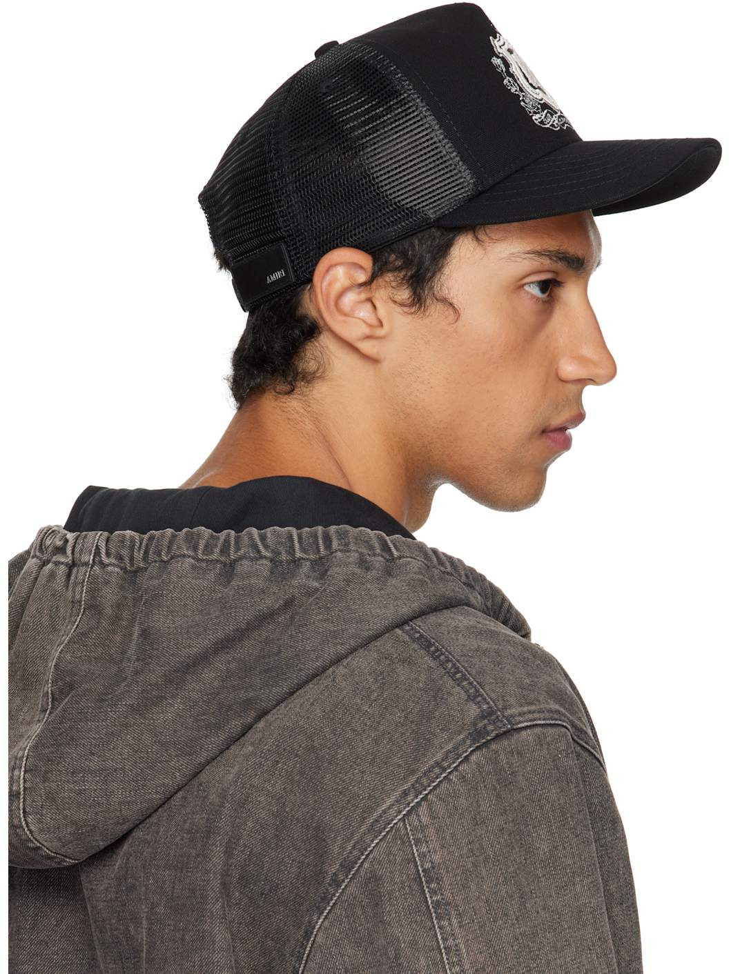 Black MA Crest Trucker Cap - 3
