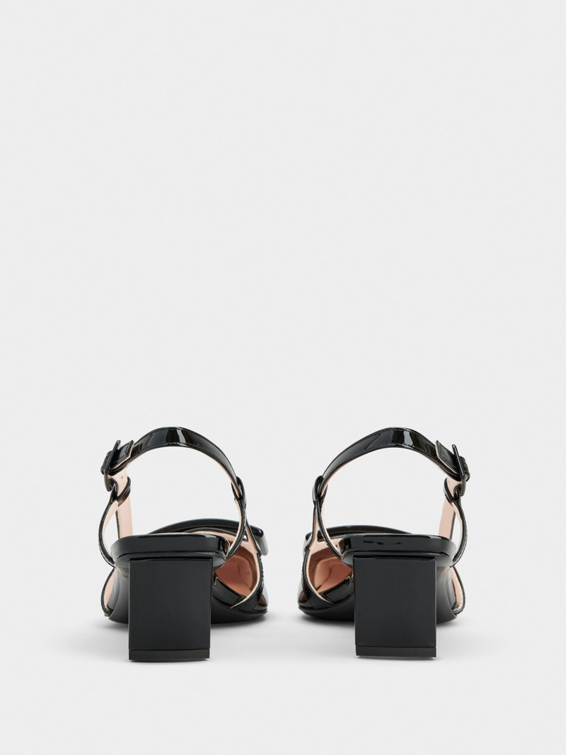 Roger Vivier Belle Vivier Slingback Pumps in patent fabric outlook