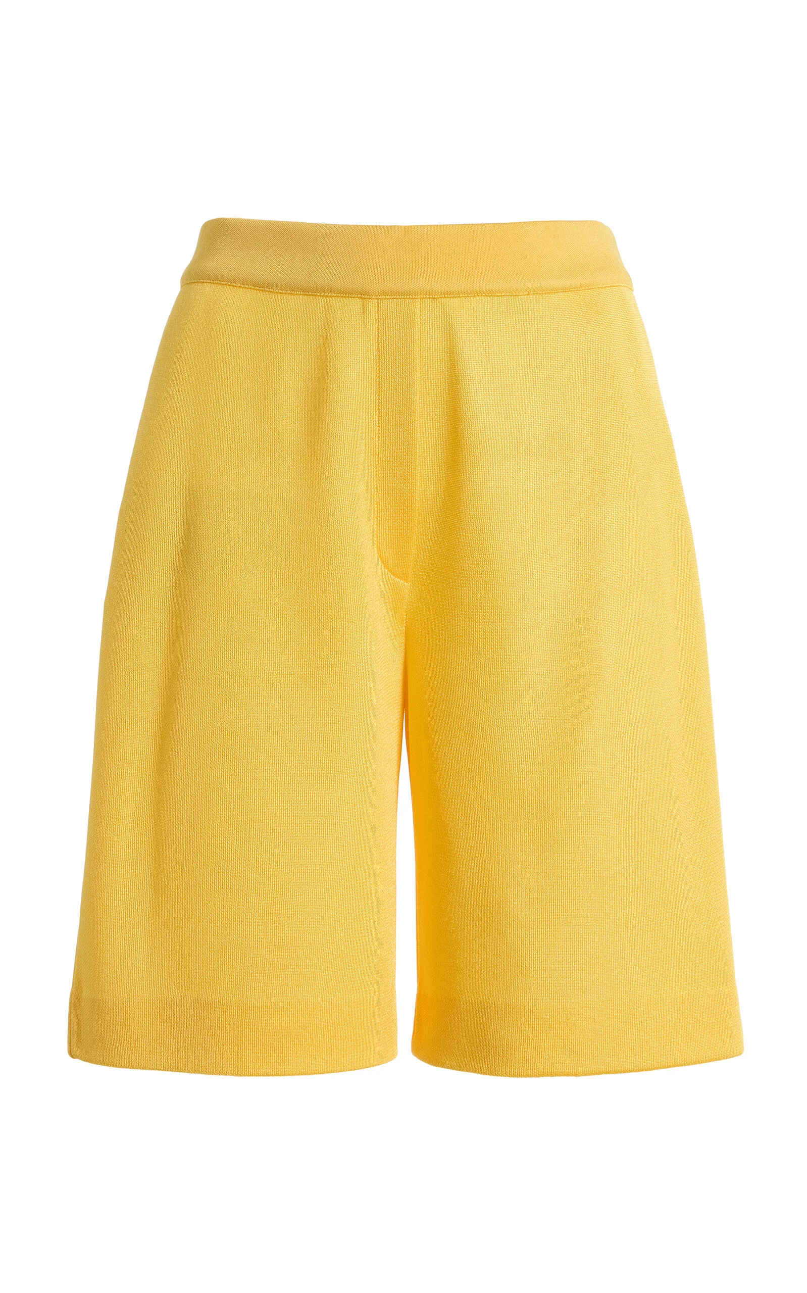 Exclusive Joy Slinky Knit Shorts yellow - 1