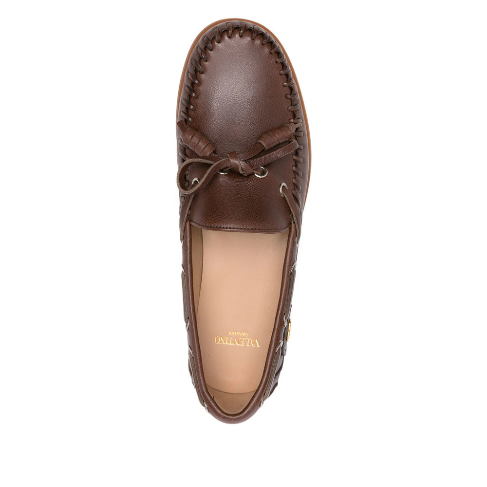 Valentino Garavani Brown Loafers Women - 3