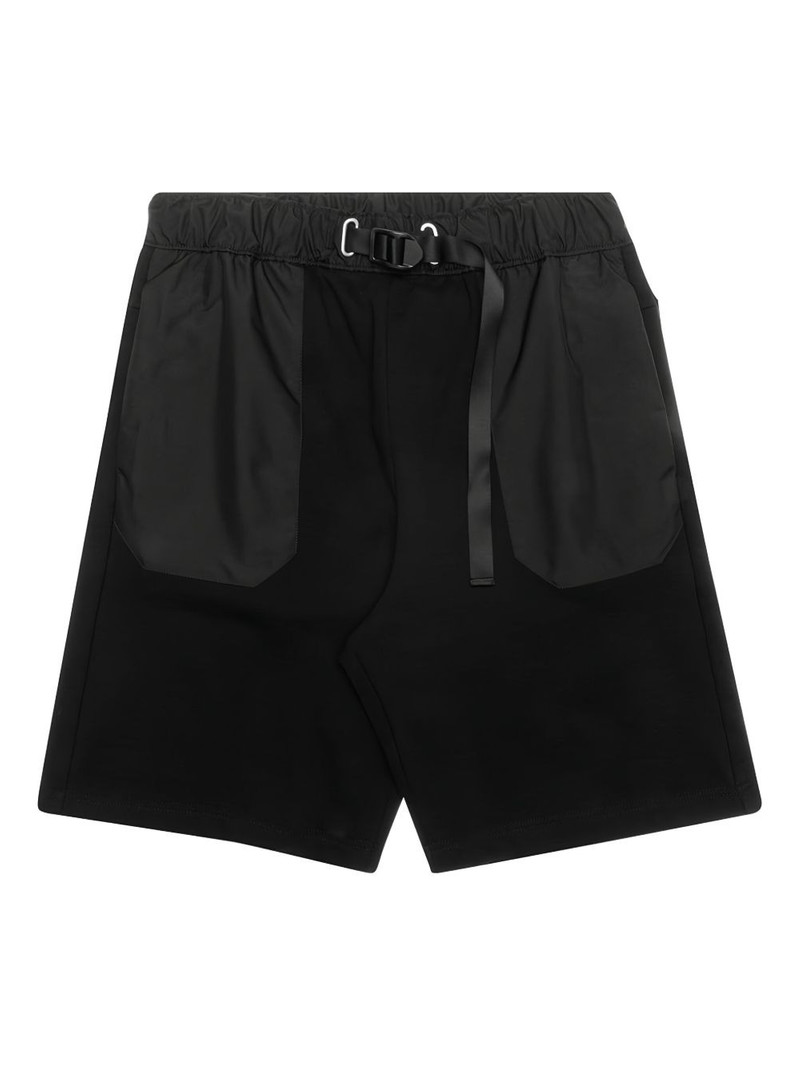 buckle-fastening panelled shorts 1