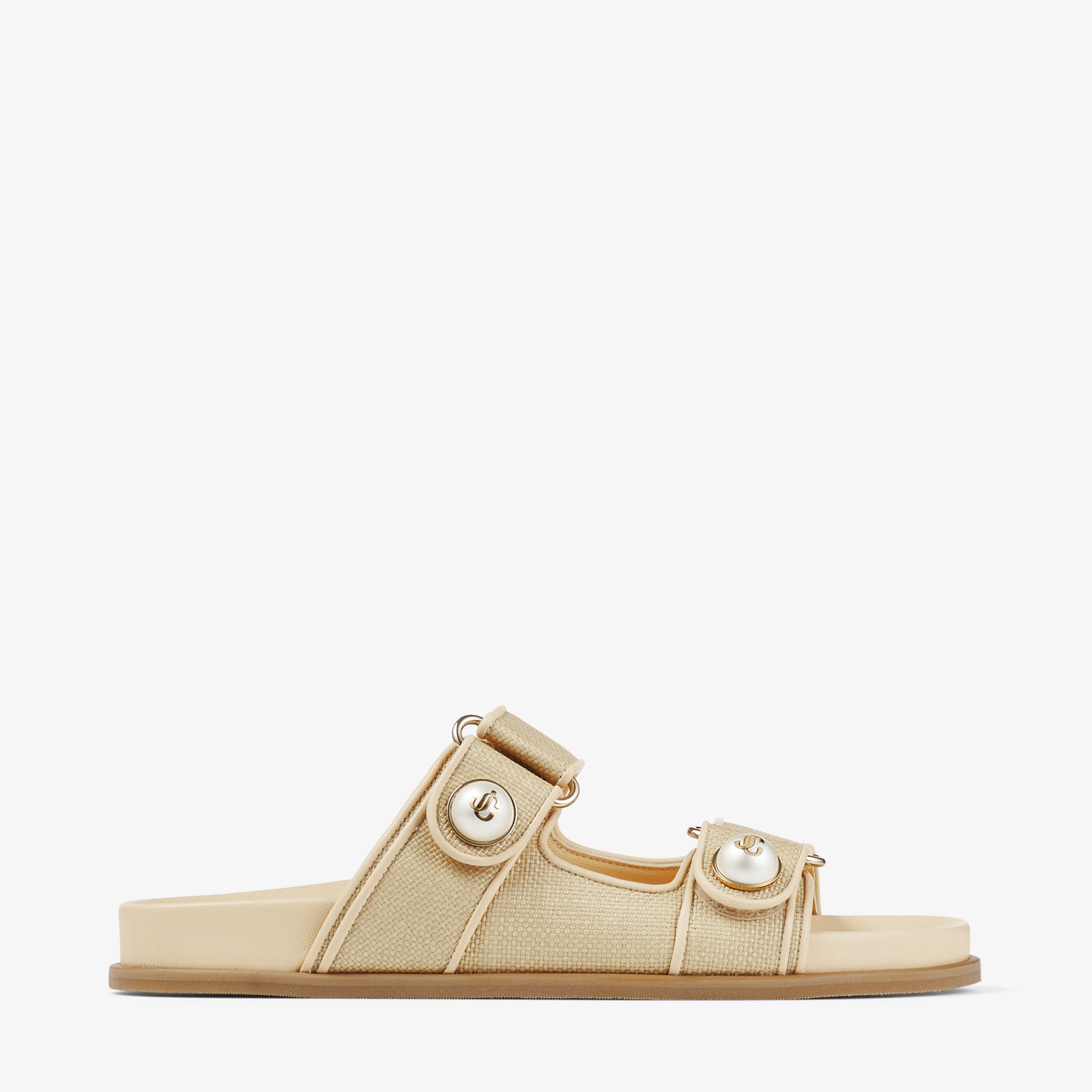 Fayence Sandal
Natural Raffia and Leather Sandals - 1
