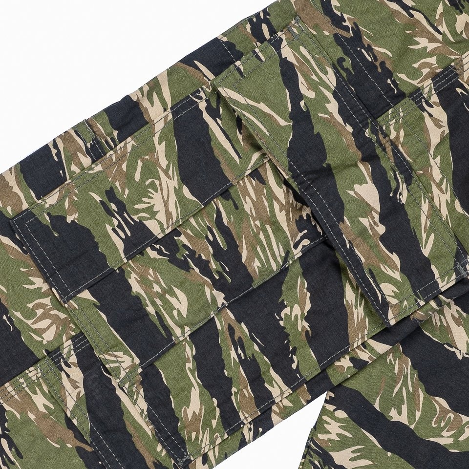 IH-737-TSC 10oz Sateen Camouflage Cargo Pants - Tiger Stripe - 14