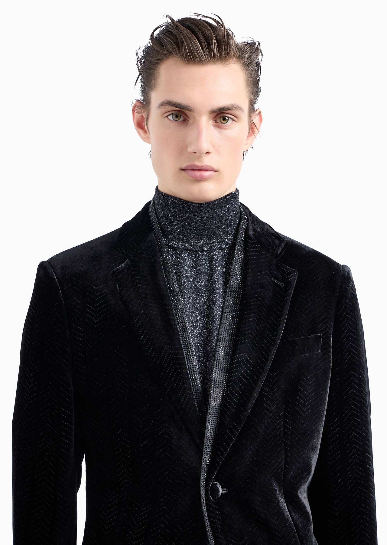 Giorgio’s rollneck jumper in cashmere, silk and lurex - 6