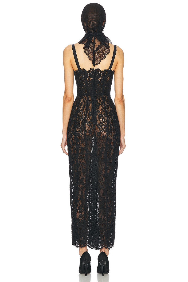 HELSA The Lace Column Dress outlook