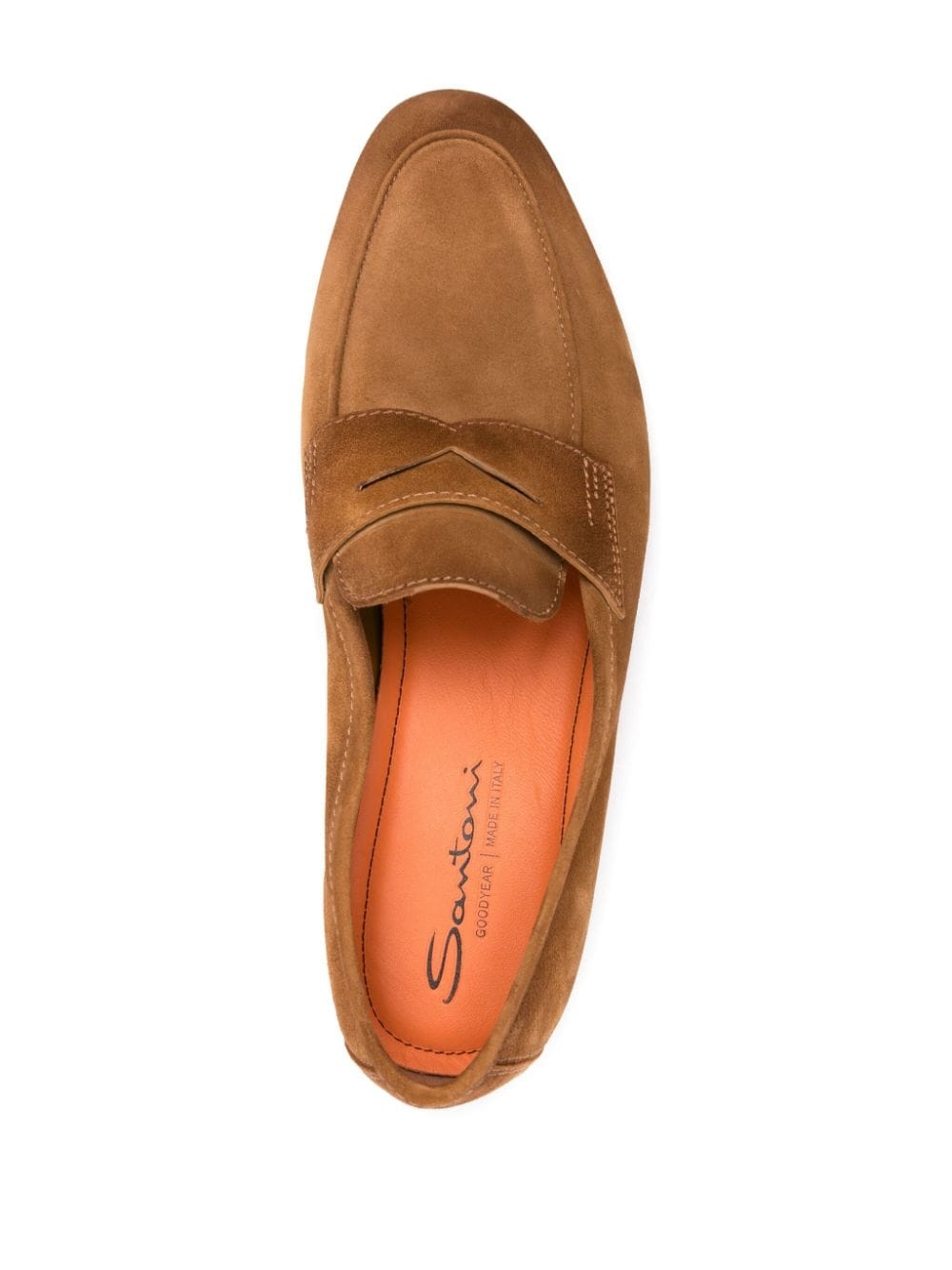 penny-slot suede loafers - 4
