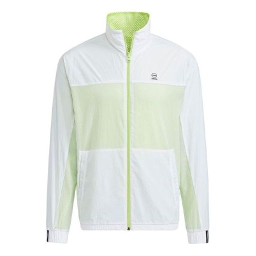 Men's adidas neo Stand Collar Colorblock Zipper Jacket Autumn Colorblock HD4627 - 1