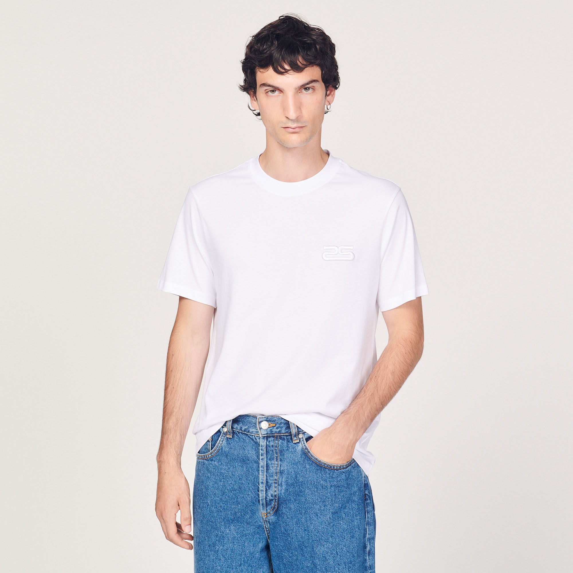 Organic cotton T-shirt with embroidery - 2