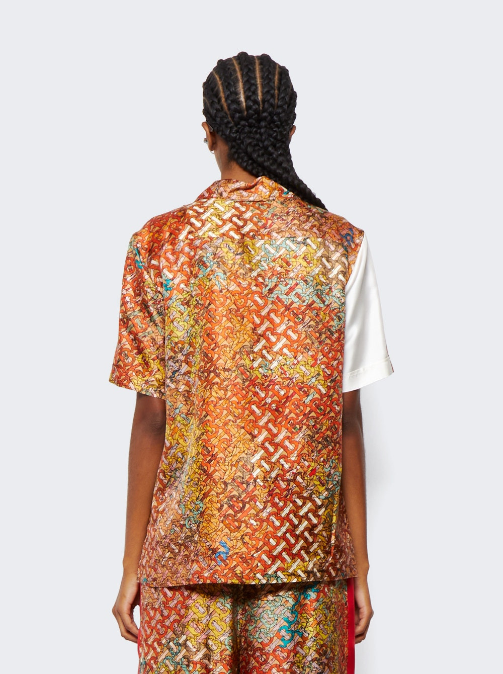 Silk Tierney Shirt Bright Orange - 5