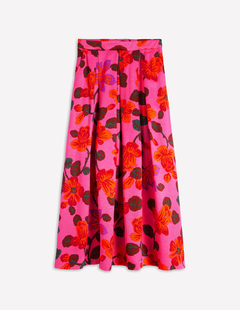 Verity Maxi Skirt-Pink, Elaborate Blossom 1