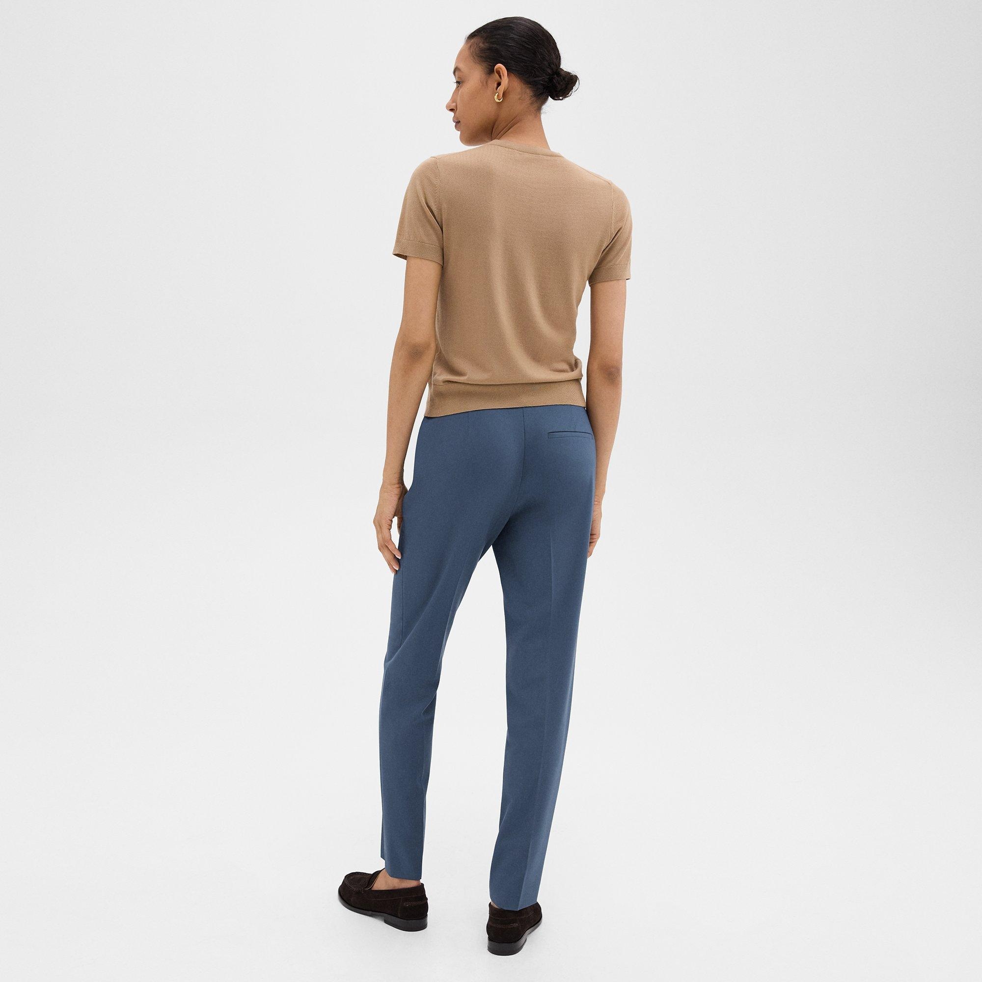 Treeca Full Length Pant in Good Wool - 4
