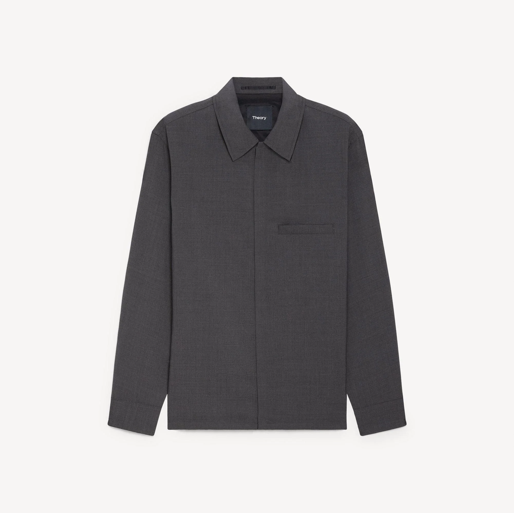Zip Overshirt in Motion Wool - 1