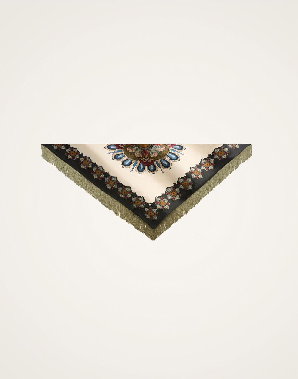 Fringe Triangle Scarf - 6