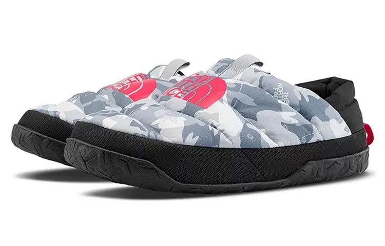 THE NORTH FACE Nuptse Mules 'Black White' NF0A5G2F-JBO - 3