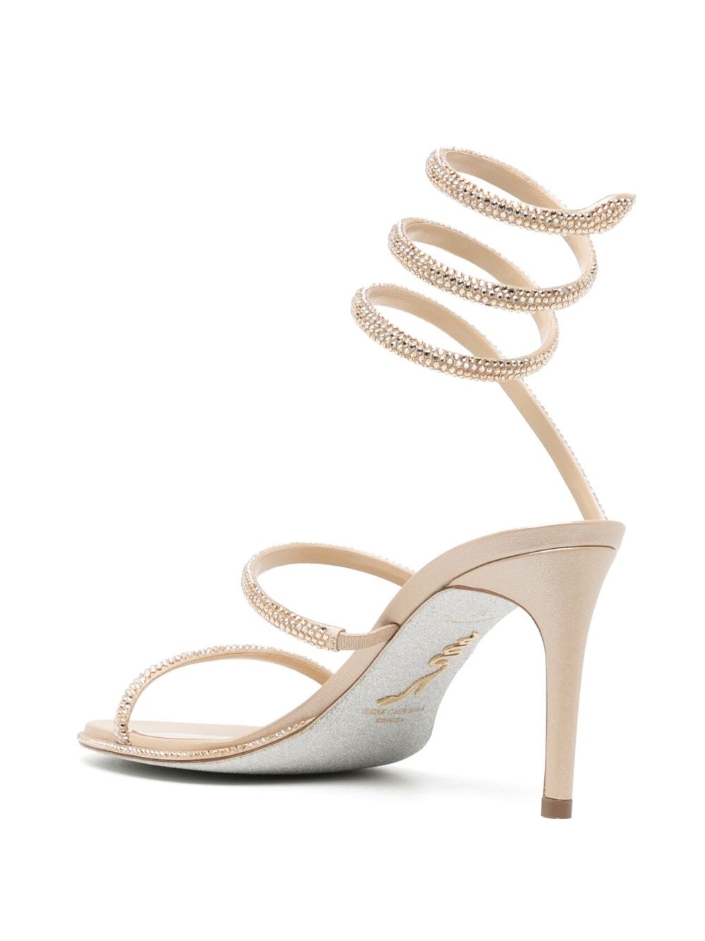Cleo 80mm rhinestone-embellished sandals - 3