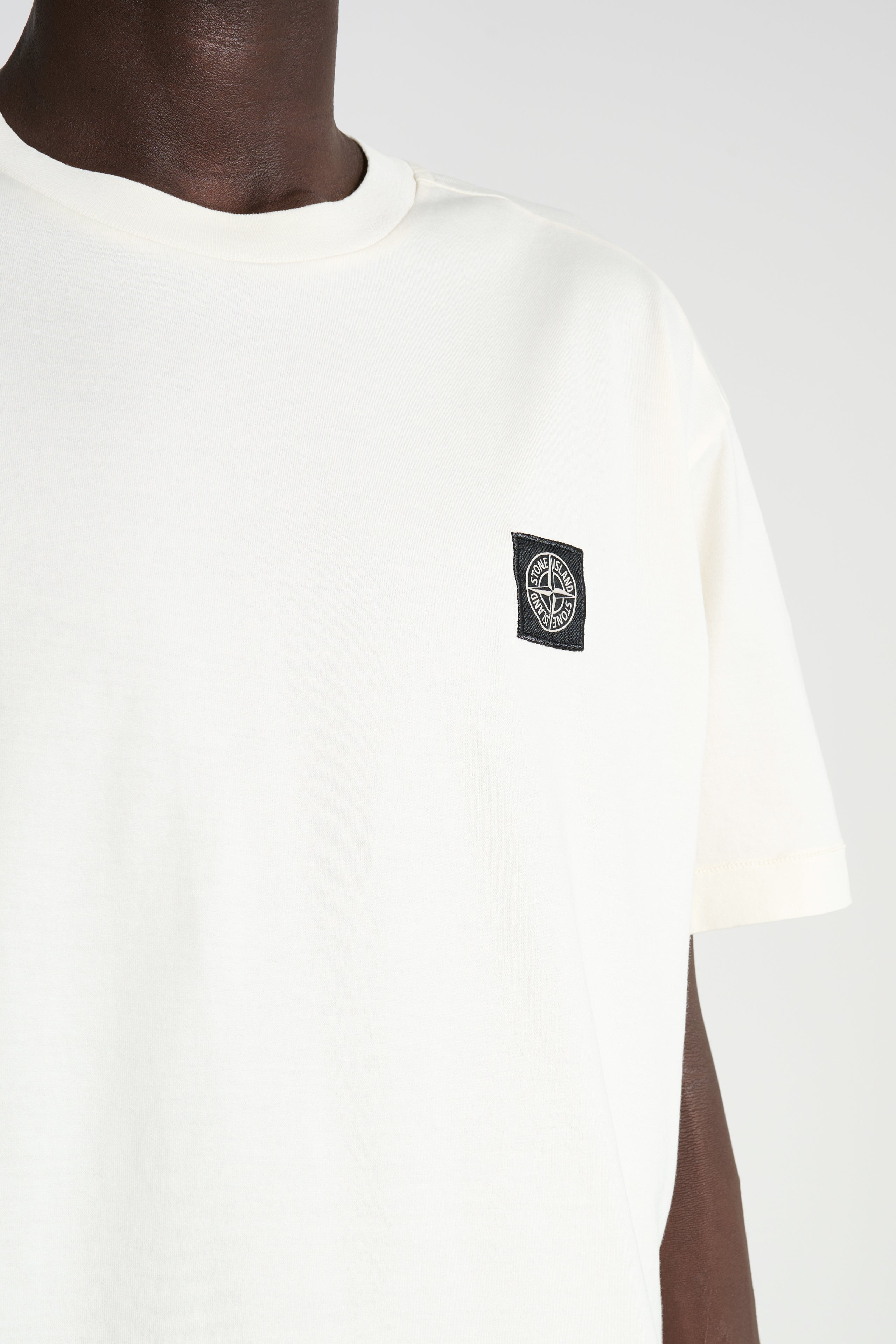 STONE ISLAND T-SHIRT IVORY - 5