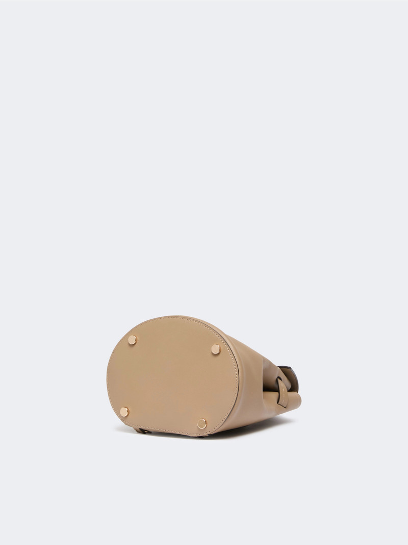 MARGAUXBPS Leather, one-shoulder Margaux backpack - MUD 4