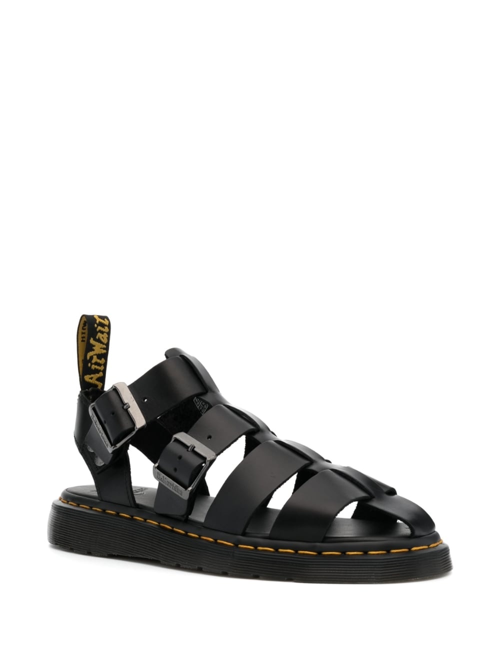caged-design leather sandals - 2