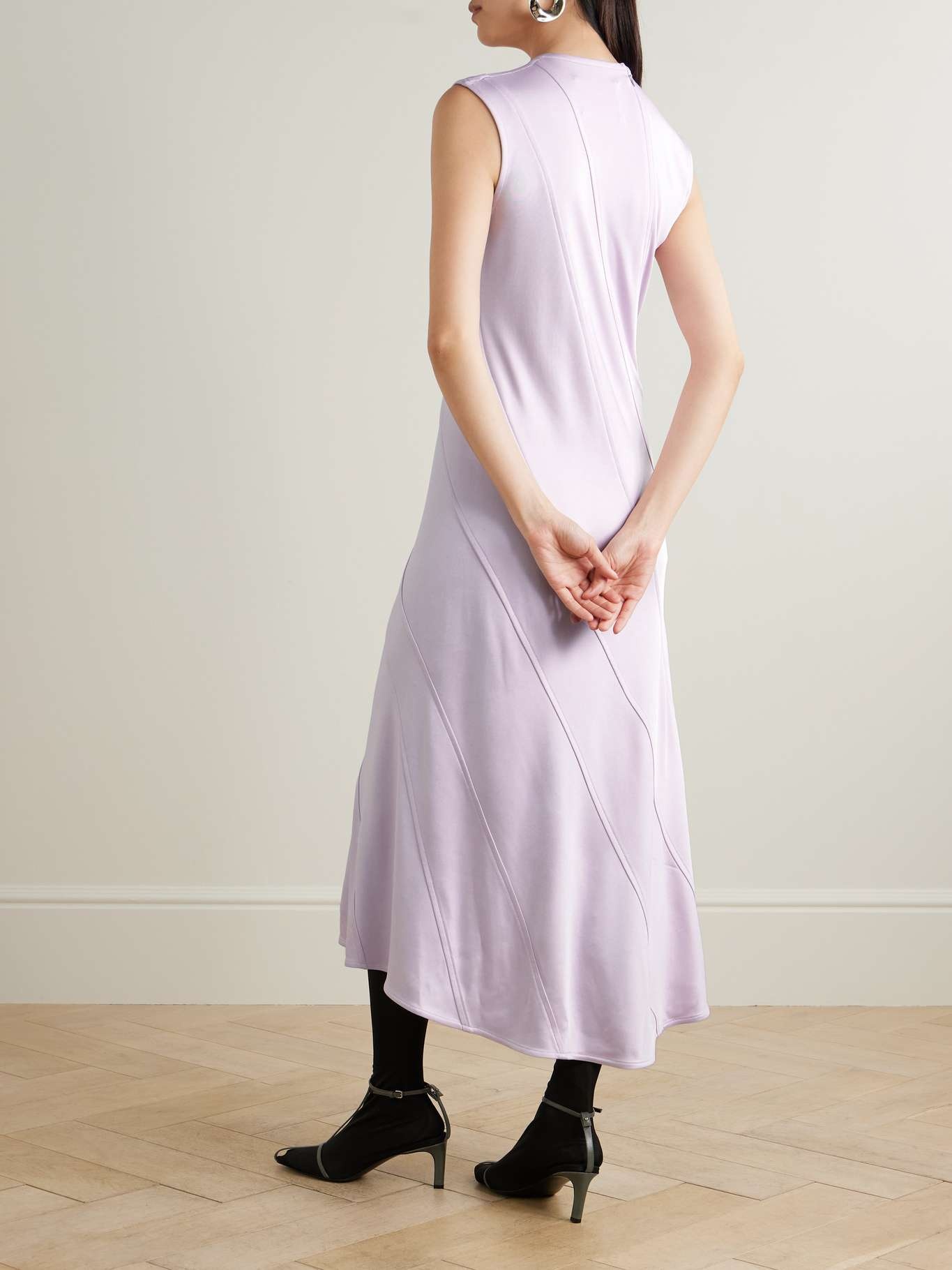 Paneled cady midi dress - 3