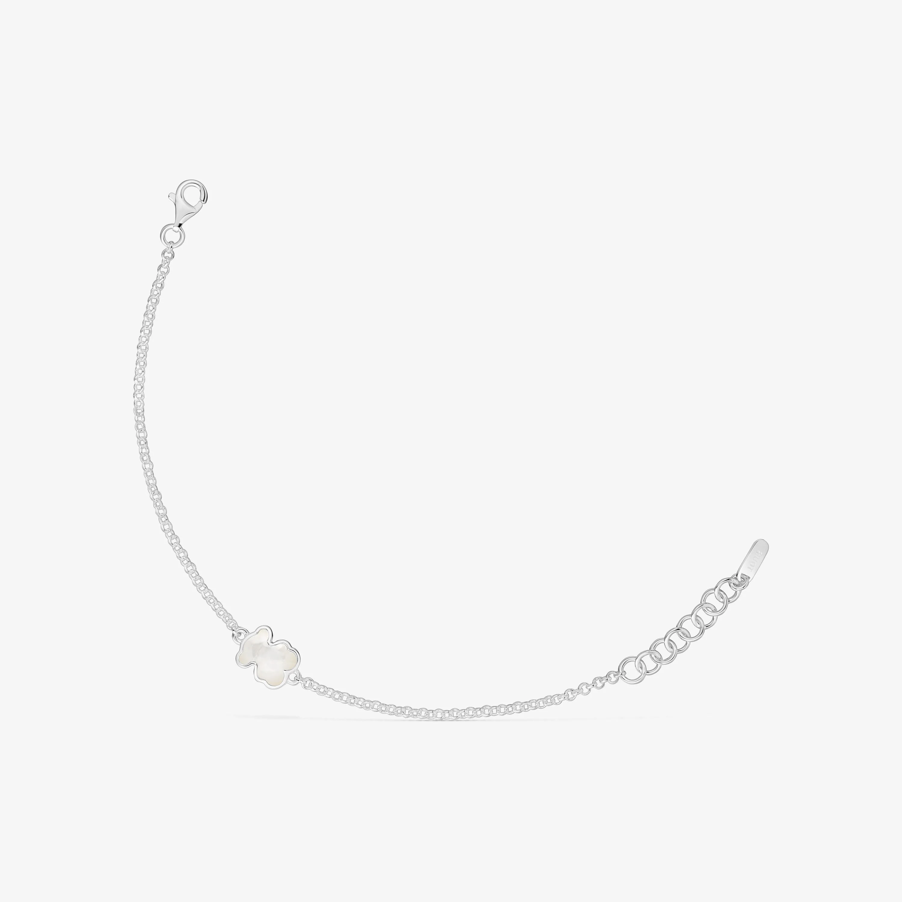 Silver chain Bracelet with mother-of-pearl bear charm TOUS Icon Color - 1
