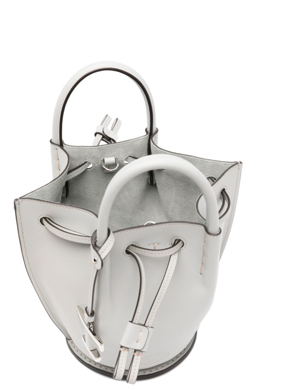 Tod's Women Logo-Charm Leather Mini Bucket Bag - 3