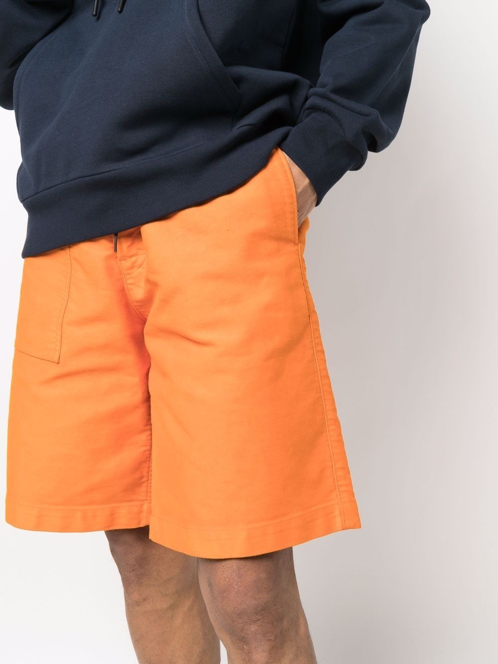 knee-length cotton shorts - 5