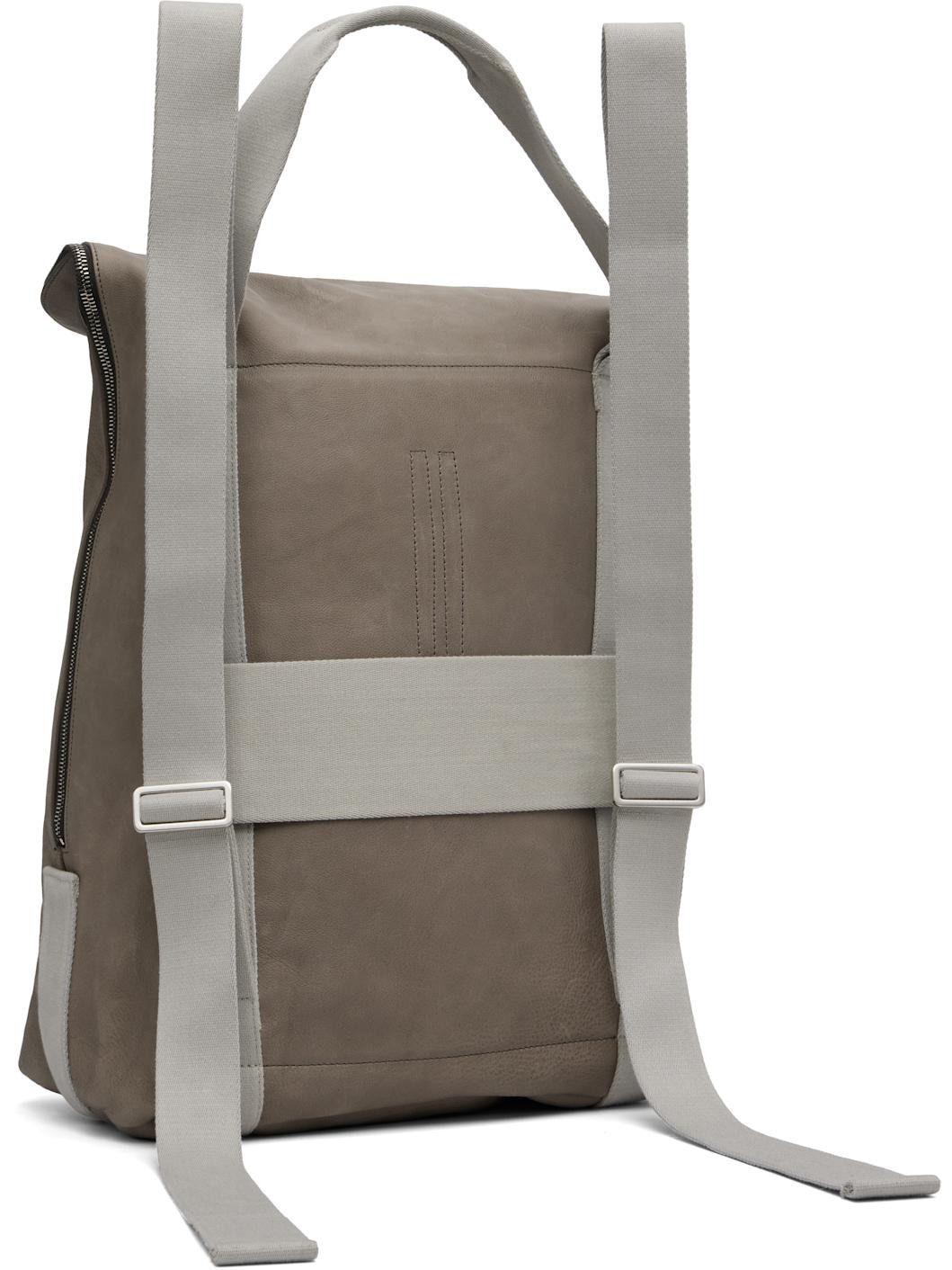 Gray & Off-White Concordians Cargo Backpack - 3