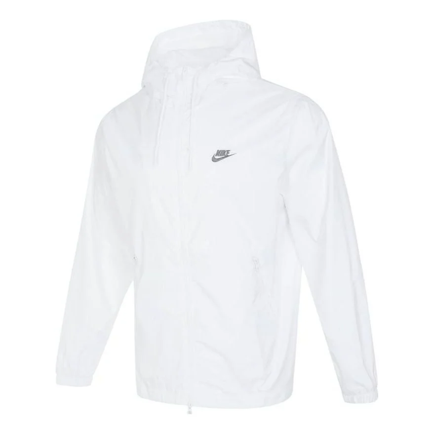 Nike Club Woven Hooded Jacket 'White' FB7805-100 - 1